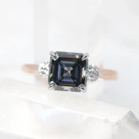 /public/photos/live/Asscher Cut Dark Grey Moissanite Three Stone Wedding Ring 820 (6).webp